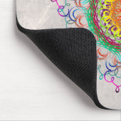 Mandala Damask Yoga Meditation Holistic Mousepad (Ecke)