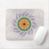 Mandala Damask Yoga Meditation Holistic Mousepad (Mit Mouse)