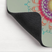 Mandala Damask Yoga Meditation Holistic Mousepad (Ecke)