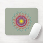 Mandala Damask Yoga Meditation Holistic Mousepad (Mit Mouse)