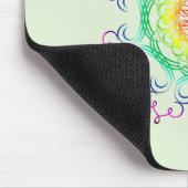 Mandala Damask Yoga Meditation Holistic Mousepad (Ecke)