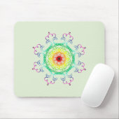 Mandala Damask Yoga Meditation Holistic Mousepad (Mit Mouse)