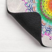 Mandala Damask Yoga Meditation Holistic Mousepad (Ecke)