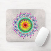 Mandala Damask Yoga Meditation Holistic Mousepad (Mit Mouse)
