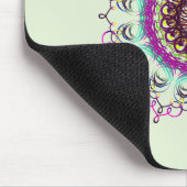 Mandala Damask Yoga Meditation Holistic Mousepad (Ecke)