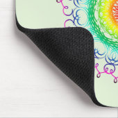 Mandala Damask Yoga Meditation Holistic Mousepad (Ecke)