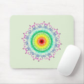 Mandala Damask Yoga Meditation Holistic Mousepad (Mit Mouse)