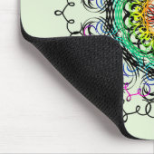 Mandala Damask Yoga Meditation Holistic Mousepad (Ecke)