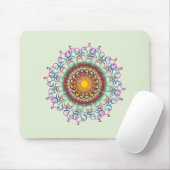 Mandala Damask Yoga Meditation Holistic Mousepad (Mit Mouse)