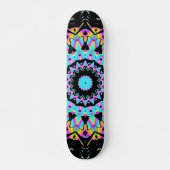 Mandala-Dampfwave Skateboard (Vorne)