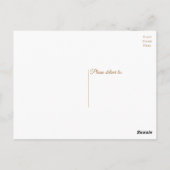 Mandala Danke Brown Boho Indian Modern Wedding Postkarte (Rückseite)