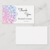 Mandala Dankeschön Card Begleitkarte (Vorne/Hinten)