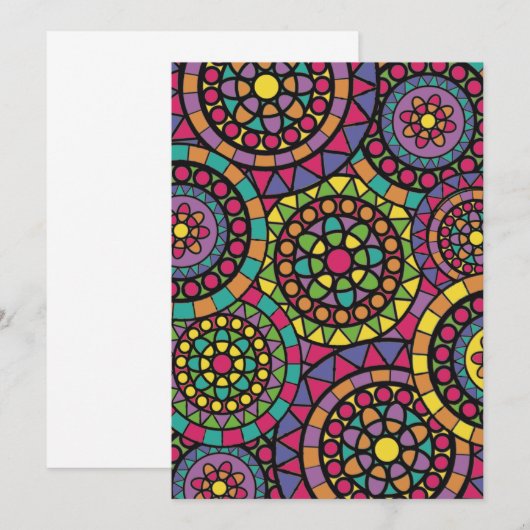 Mandala Dankeskarte (Vorne/Hinten)