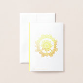 Mandala Dankeskarte Folienkarte (Rückseite mit Umschlag)