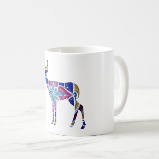 Mandala Deer 325 ml Classic Tasse (VorderseiteRechts)