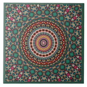 Mandala-Dekor  Fliese
