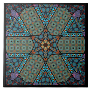 Mandala-Dekor Fliese
