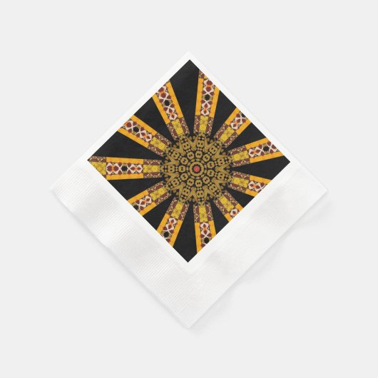 Mandala-Dekor Serviette (Ecke)