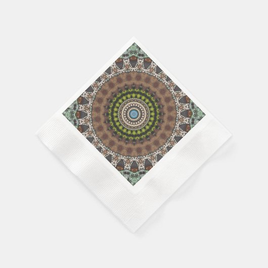 Mandala-Dekor Serviette (Ecke)