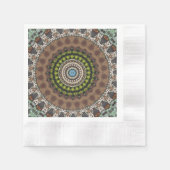 Mandala-Dekor Serviette (Vorderseite)