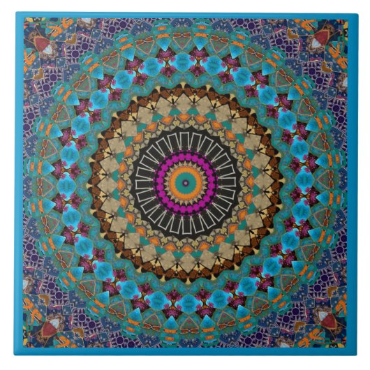 Mandala-Dekorationskeramikfliese Fliese (Vorderseite)