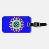 Mandala: Dekorativ Gepäckanhänger (Vorderseite horizontal)