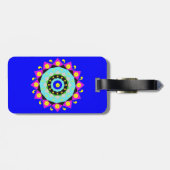 Mandala: Dekorativ Gepäckanhänger (Rückseite horizontal)