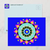 Mandala: Dekorativ Postkarte (Vorne/Hinten)