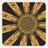 Mandala Dekorativ Quadratischer Aufkleber (Vorderseite)