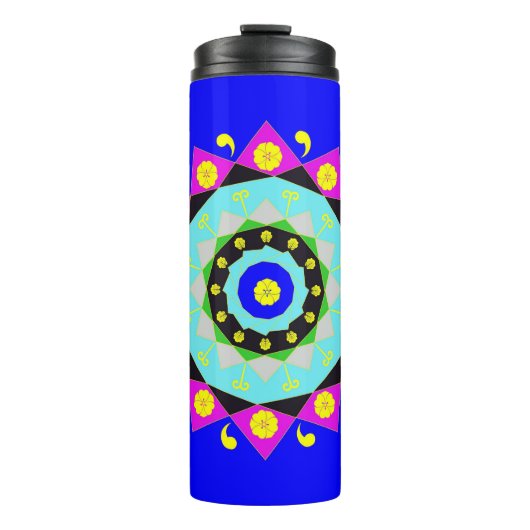 Mandala: Dekorativ Thermosbecher (Vorderseite)