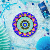 Mandala: Dekorative Papierplatte Pappteller (Party)