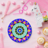 Mandala: Dekorative Papierplatte Pappteller (Party)