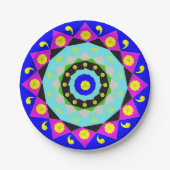 Mandala: Dekorative Papierplatte Pappteller (Vorderseite)