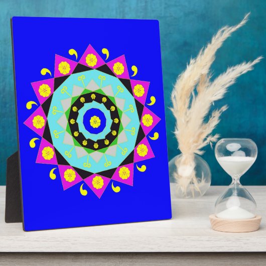 Mandala: Dekorative Plaque Fotoplatte (Seite)