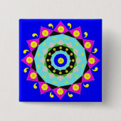 Mandala: Dekorative Schaltfläche Button (Vorderseite)