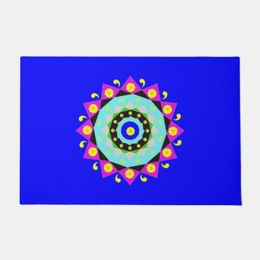 Mandala: Dekorative Türmatte (Vorderseite)