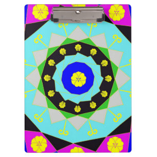 Mandala: Dekorative Zwischenablage Klemmbrett