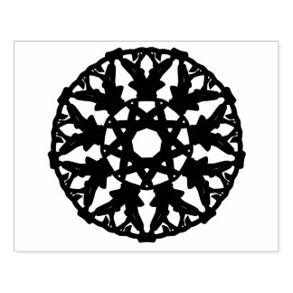 Mandala- dekoratives Muster in Rund Gummistempel