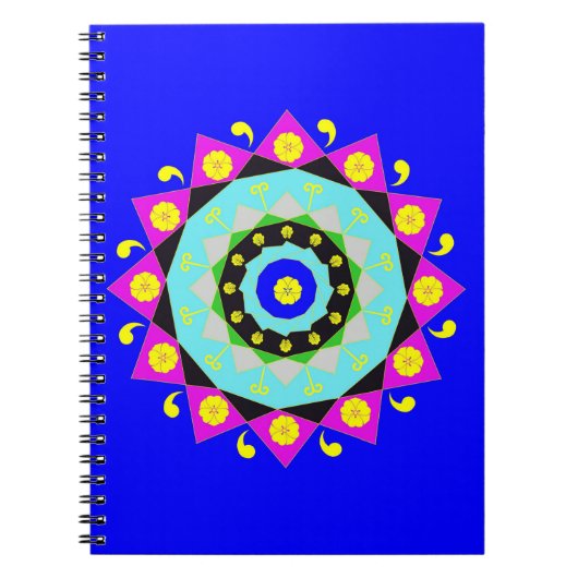 Mandala:Dekoratives Notebook Notizblock (Vorderseite)