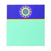Mandala: Dekoratives Notepad Notizblock (Vorderseite)