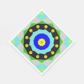 Mandala: Dekoratives Papier Napkin Serviette (Ecke)