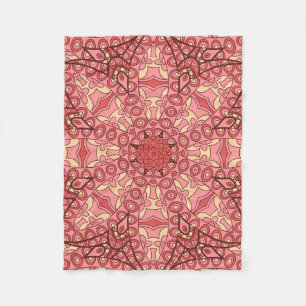 Mandala der abstrakten Blume - nahtloses ethnische Fleecedecke