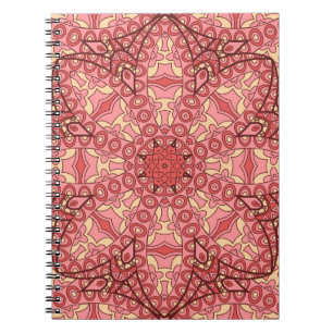 Mandala der abstrakten Blume - nahtloses ethnische Notizblock