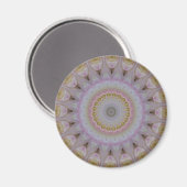 Mandala der gelben Rosen Magnet (Vorderseite/Rückseite)