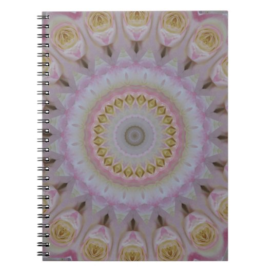 Mandala der gelben Rosen Notizblock (Vorderseite)