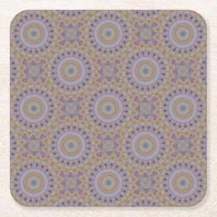 Mandala der gelben Rosen Rechteckiger Pappuntersetzer