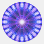 Mandala der Intuition Runder Aufkleber (Vorderseite)