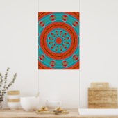Mandala der Stärke Poster (Küche)