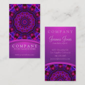 Mandala des elektrischen Stroms Visitenkarte (Vorne/Hinten)