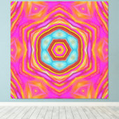 Mandala des Glücks Leinwanddruck (Insitu (Holzboden))